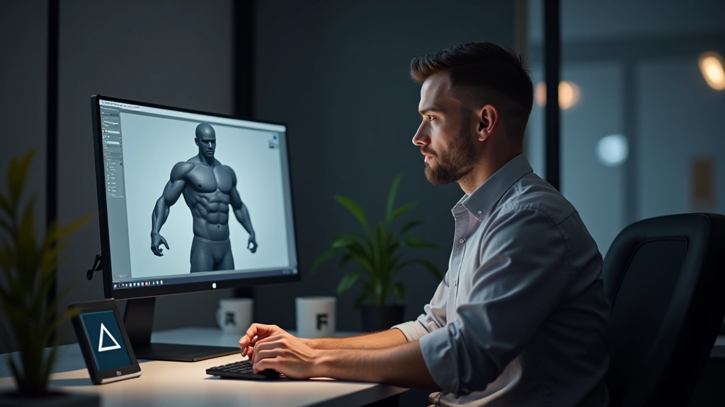 Interfaz de Blender 3D mostrando modelo de malla con morphing y deformadores de forma en vista 3D