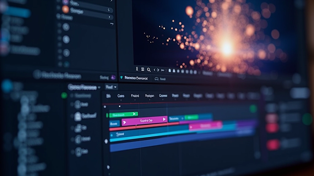 Pantalla de After Effects mostrando configuración de sistemas de partículas avanzados