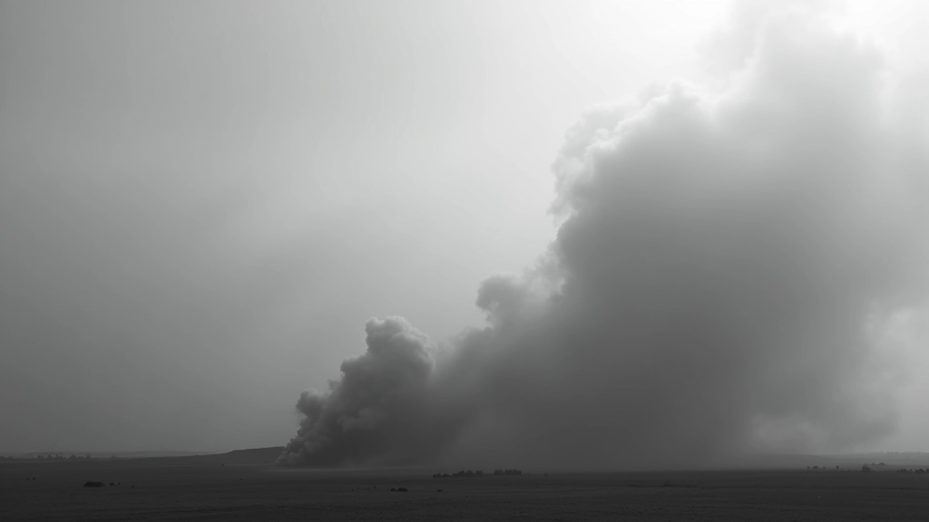 Capa de humo y niebla superpuesta sobre explosión de fuego central
